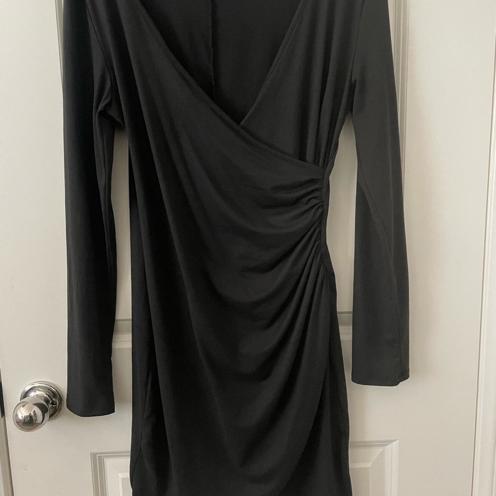 Black wrap dress| Size Large